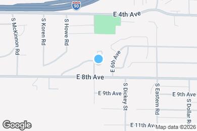 Map image of the property - 6005 E 6th Ave