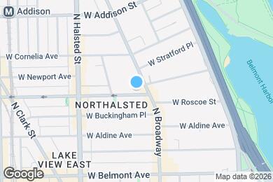 Map image of the property - 634 W Roscoe St