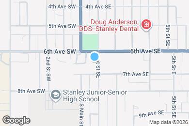 Map image of the property - 620 1st St SE