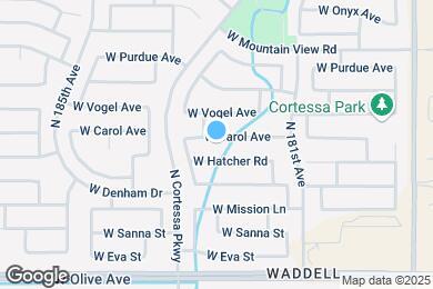 Map image of the property - 18247 W Carol Ave