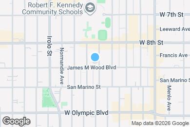 Map image of the property - 851 S Kenmore Ave