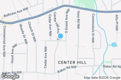 Map image of the property - 671 Center Hill Ave NW