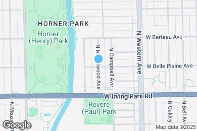 Map image of the property - 2520 W Belle Plaine Ave