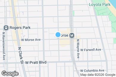 Map image of the property - 1501 W Morse Ave