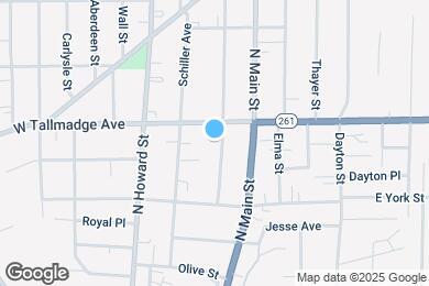 Map image of the property - 598 Blaine Ave