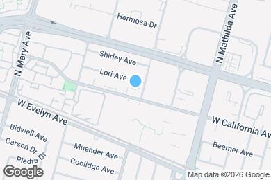Map image of the property - 801 W California Ave