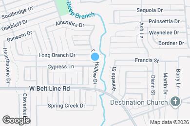 Map image of the property - 1201 Cypress Ln