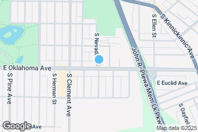 Map image of the property - 1404 E Oklahoma Ave