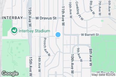 Map image of the property - 2858 12th Ave W