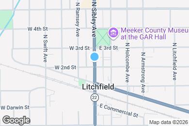 Map image of the property - 205 N Sibley Ave