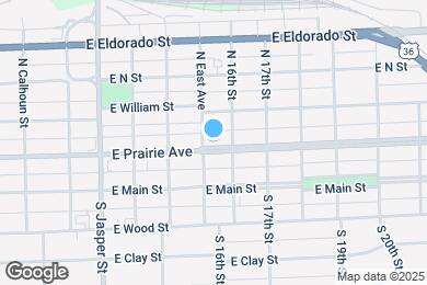 Map image of the property - 1524 E Prairie St