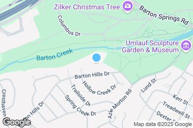 Map image of the property - Barton Hills Apartments