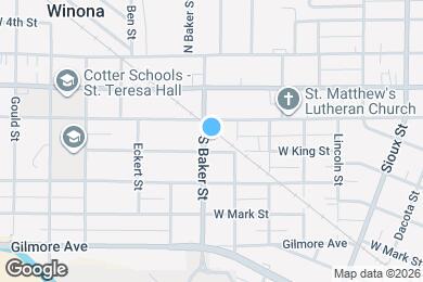 Map image of the property - 420 S Baker St