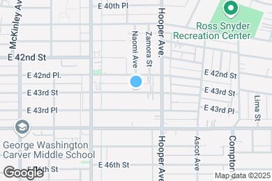 Map image of the property - 1217 E 43rd St