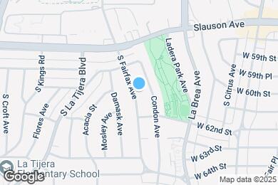 Map image of the property - 6016 S Fairfax Ave