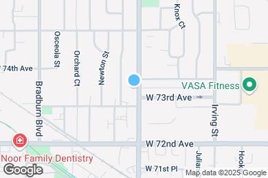 Map image of the property - 7343 Lowell Blvd