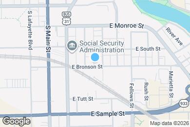 Map image of the property - 215 E Bronson St