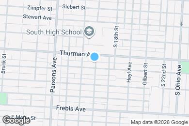 Map image of the property - 1245 S 17th St