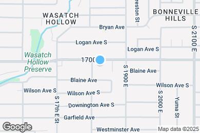 Map image of the property - 1828 E 1700 S