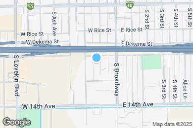 Map image of the property - 325 S Spring St