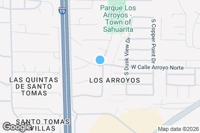 Map image of the property - 18350 S Avenida Arroyo Seco
