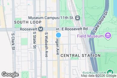 Map image of the property - 1257 S Michigan Ave