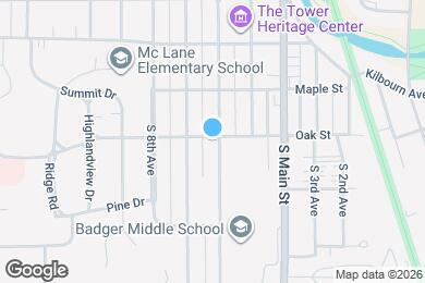 Map image of the property - 604 S 6th Ave