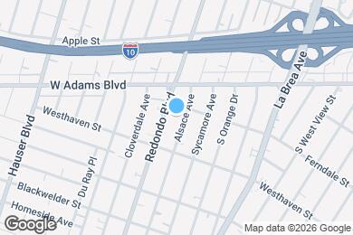 Map image of the property - 2715 1/2 Alsace Ave