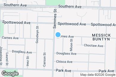 Map image of the property - 3047 Carnes Ave