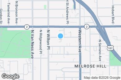 Map image of the property - 5514 Sierra Vista Ave