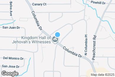 Map image of the property - 1564 Columbia Dr