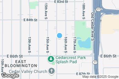 Map image of the property - 8501 Bloomington Ave S