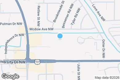 Map image of the property - 3784 University Dr NW