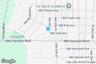 Map image of the property - 3605 NW Tyler Pl