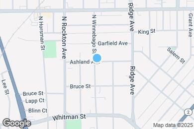 Map image of the property - 730 Ashland Ave