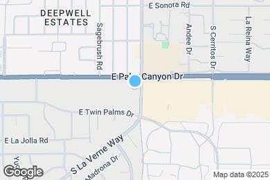 Map image of the property - 1655 E Palm Canyon Dr