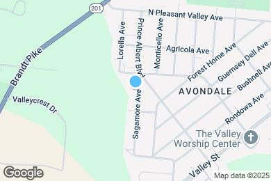 Map image of the property - 827 Sagamore Ave