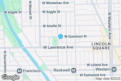 Map image of the property - 4821 N Washtenaw Ave