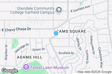 Map image of the property - 1101 E Palmer Ave
