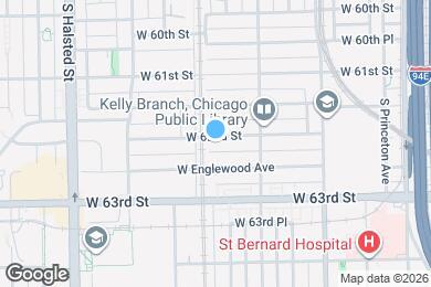 Map image of the property - 545 W 62nd St