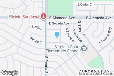 Map image of the property - 12356 E Dakota Ave