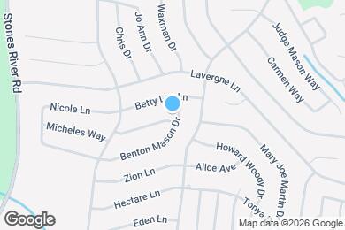 Map image of the property - 1200 Larzelere Ln