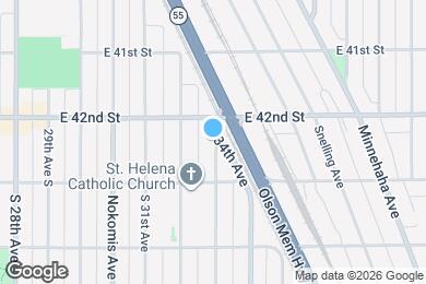 Map image of the property - 4220 33rd Ave S