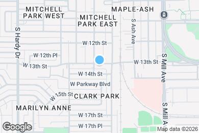 Map image of the property - 419 W 13th St
