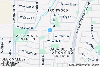 Map image of the property - 22469 N 104th Dr