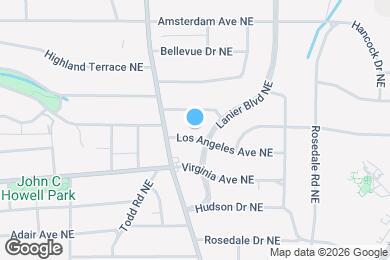 Map image of the property - 1036 Los Angeles Ave NE