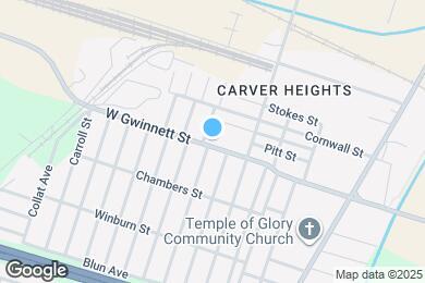 Map image of the property - 1626 W Gwinnett St