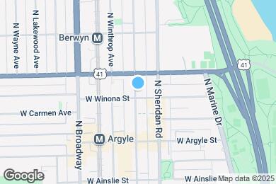 Map image of the property - 5125 N Kenmore Ave
