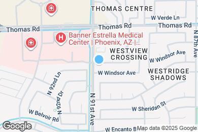 Map image of the property - 9067 W Yale St