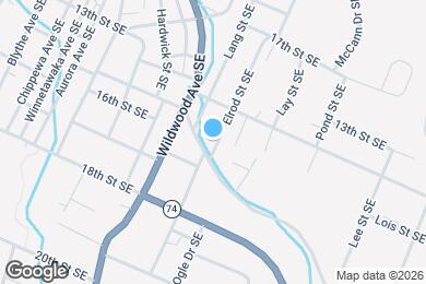 Map image of the property - 1502 Elrod St SE